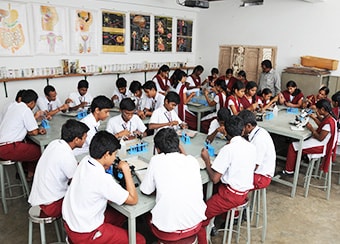 Students at Lab